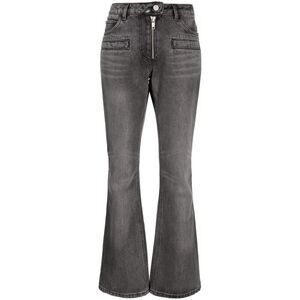 Stonewashed Gray Denim Jeans for Women